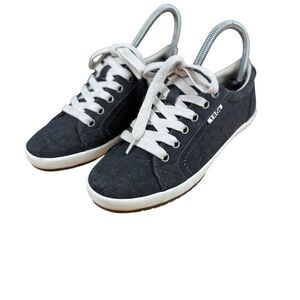 EUC Taos Star Charcoal Canvas Arch/Metatarsal Support Women’s Sneaker Sz 6.5